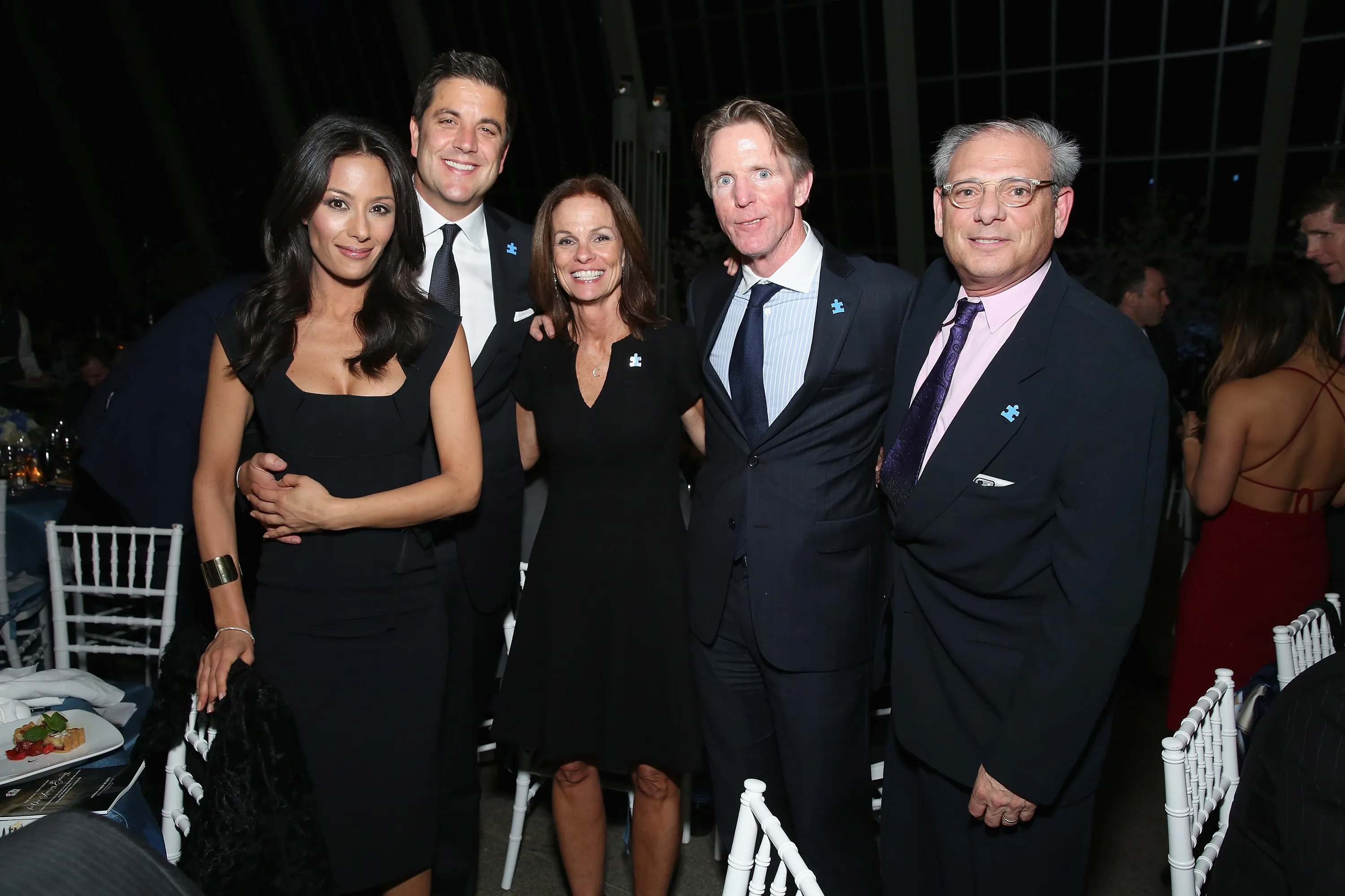 Liz Cho, Josh Elliott, Liz Feld, Kevin Murray and Joel Feld at the Autism Speaks Tip-off For A Cure 2015.