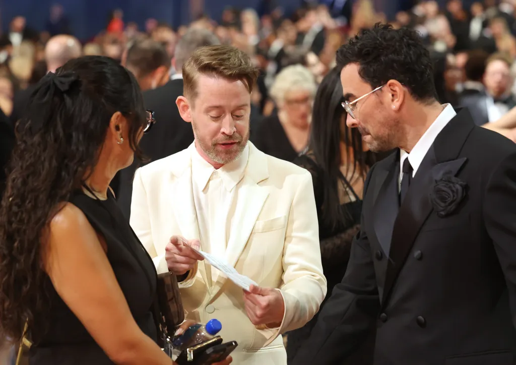 Macaulay Culkin and Dan Levy attend the 78th Primetime Emmy Awards.