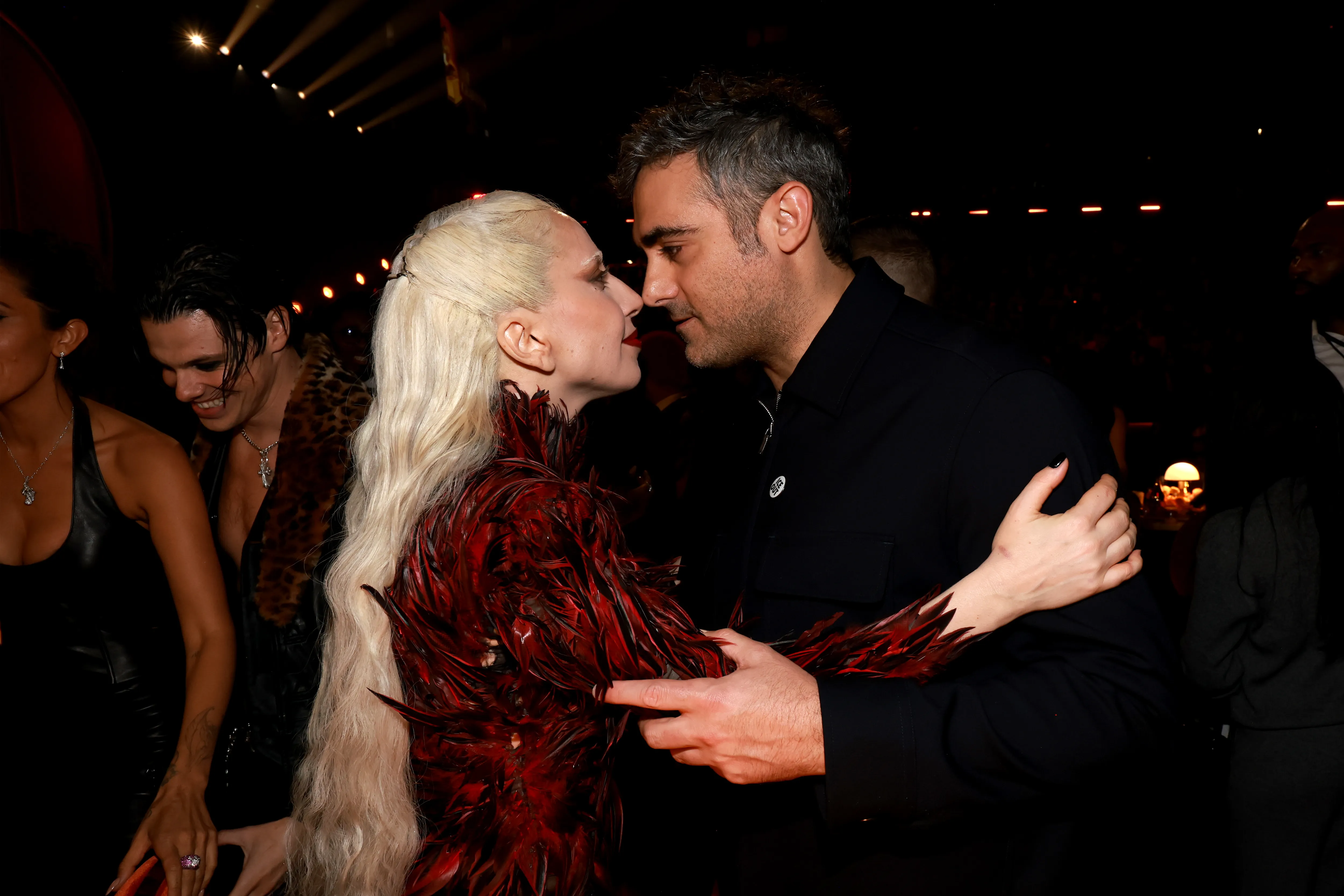 Lady Gaga and Michael Polansky attending the 68th GRAMMY Awards.