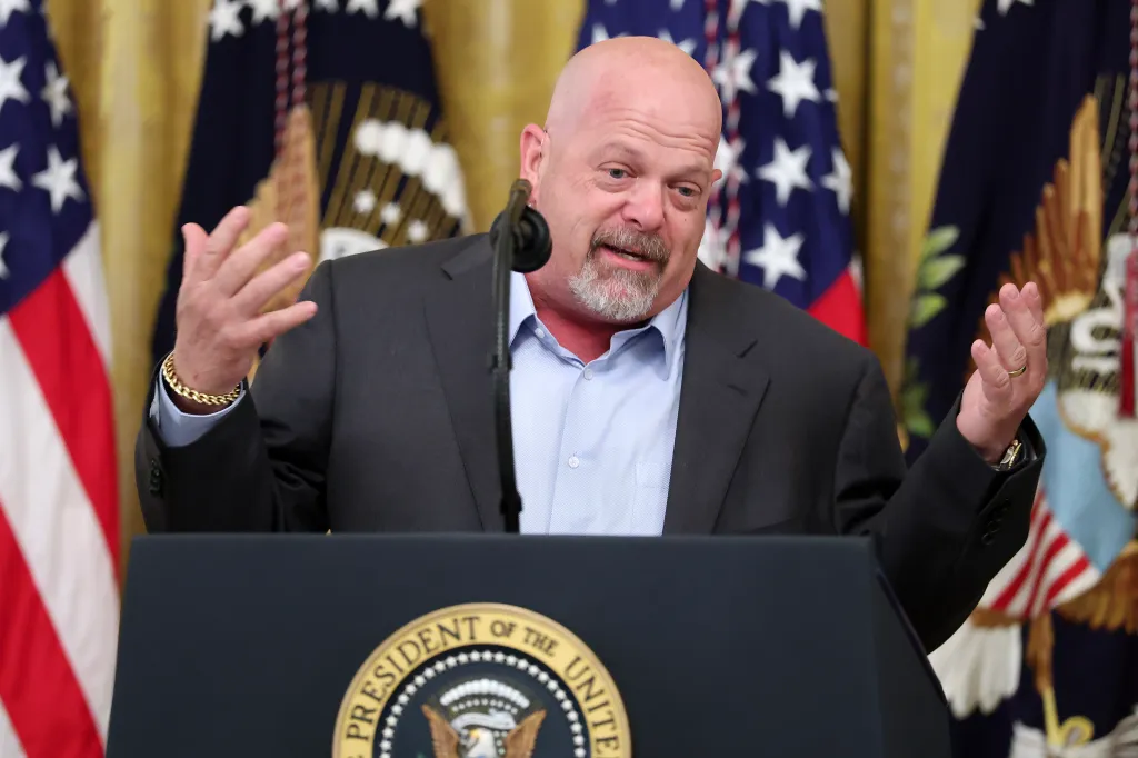 Rick Harrison speaking at a small business summit in the White House.