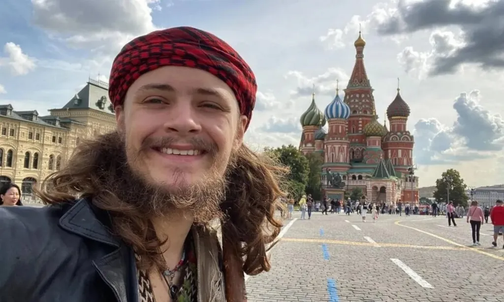 Michael Gloss in Moscow's Red Square.