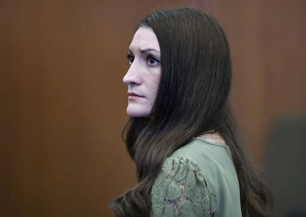 Lindsay Clancy looks on as Judge William Sullivan declares a mistrial in Plymouth.