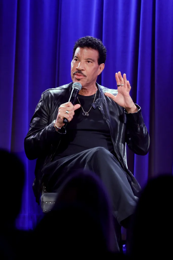Lionel Richie speaking onstage at Reel To Reel: The Greatest Night in Pop Featuring Lionel Richie at the GRAMMY Museum.