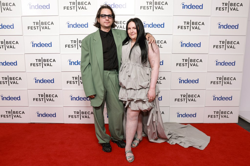 Luis Felber and Lena Dunham attend