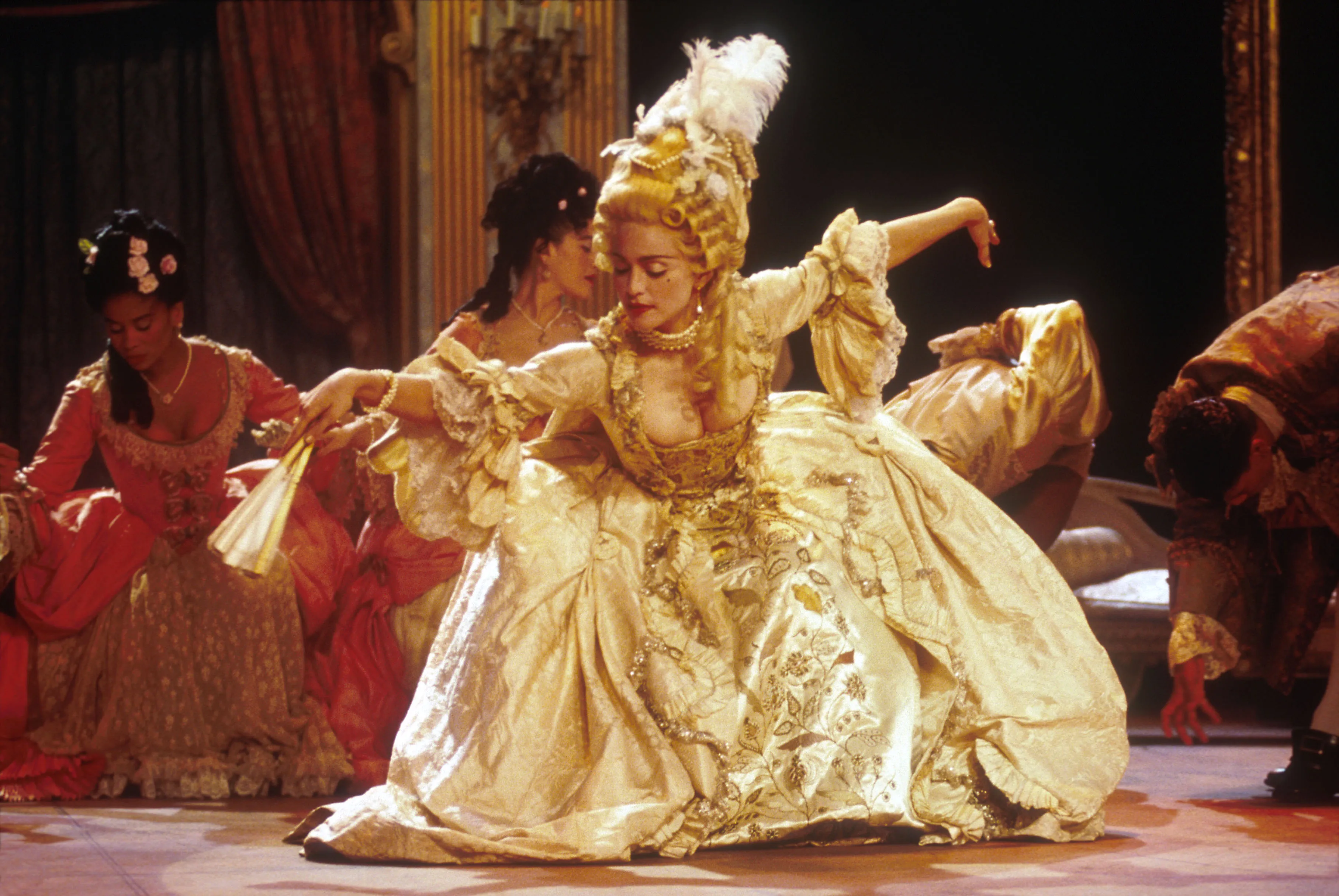 Madonna performing