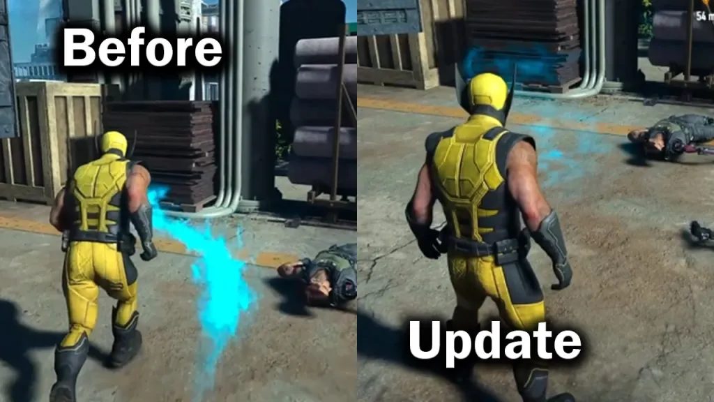 Marvel's Wolverine Scent Update Before and After