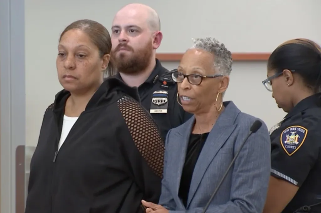 Mount Vernon Deputy Police Commissioner Jennifer Lackard in court.