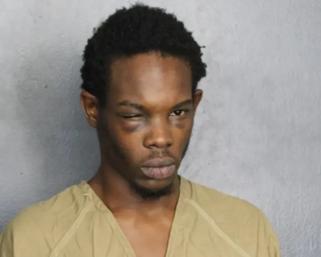 Mugshot of Sean Thompson, 25, who was arrested following an armed home invasion.