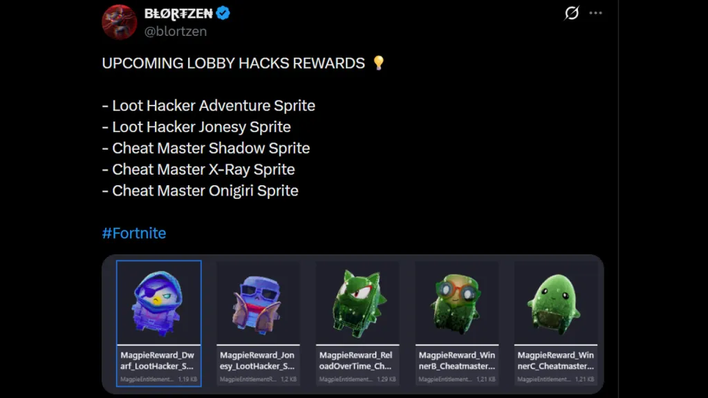 New Fortnite Lobby Hack Rewards Leak