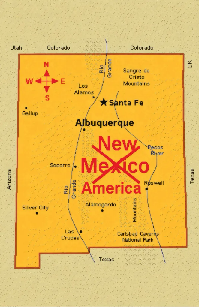 New America New Mexico map