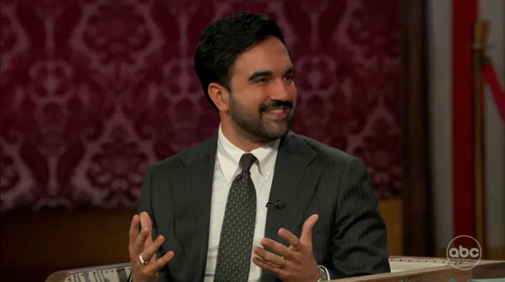 The social media savvy mayor joined host Jimmy Kimmel Monday night for the ABC late-night talk show’s eighth-annual weeklong broadcast stint at the Brooklyn Academy of Music’s Howard Gilman Opera House.