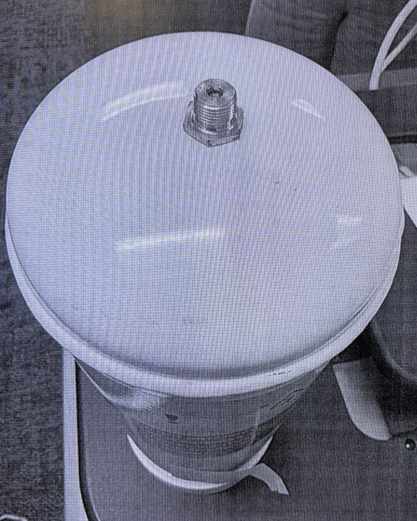 Nitrous oxide tank in Fraser Bohm's BMW.