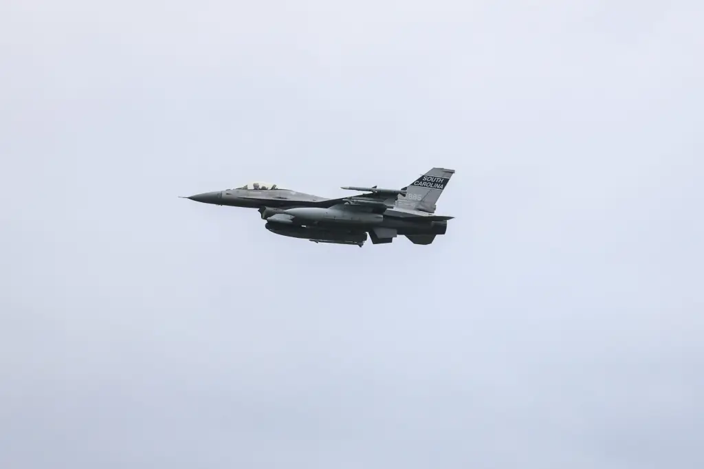 NORAD fighter jet in flight.
