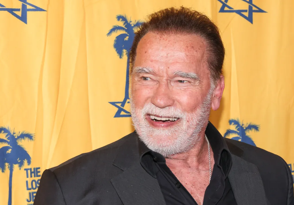 Arnold Schwarzenegger at the 2026 Los Angeles Jewish Film Festival.