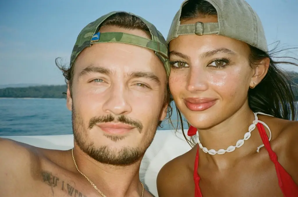 Brandon Lee and Katarina Demetriades in a selfie.