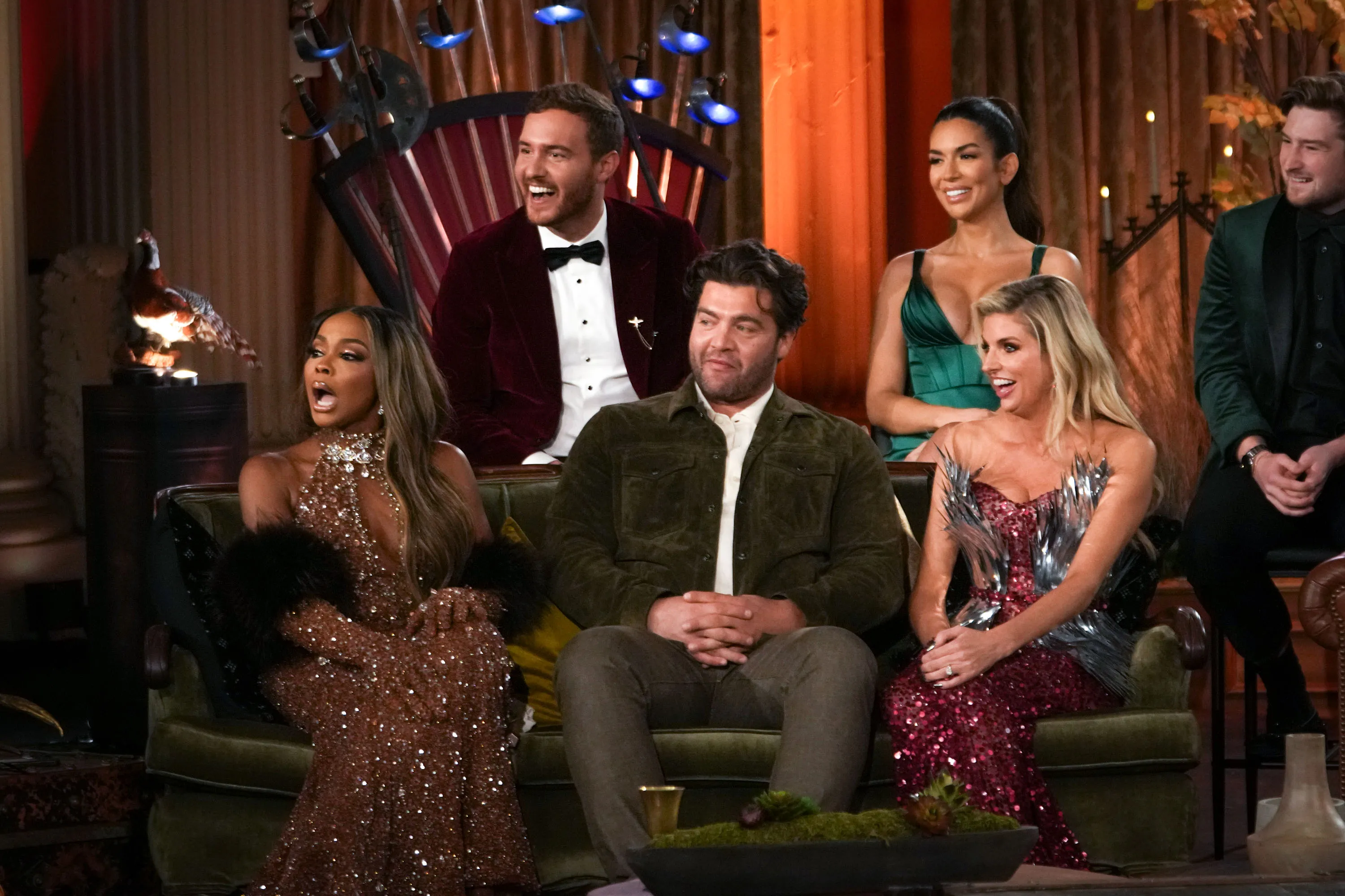 The Traitors Season 2 cast members Phaedra Parks, Peter Weber, Chris 'C.T.' Tamburello, Ekin-Su Cülcüloğlu, Trishelle Cannatella, and Carsten 