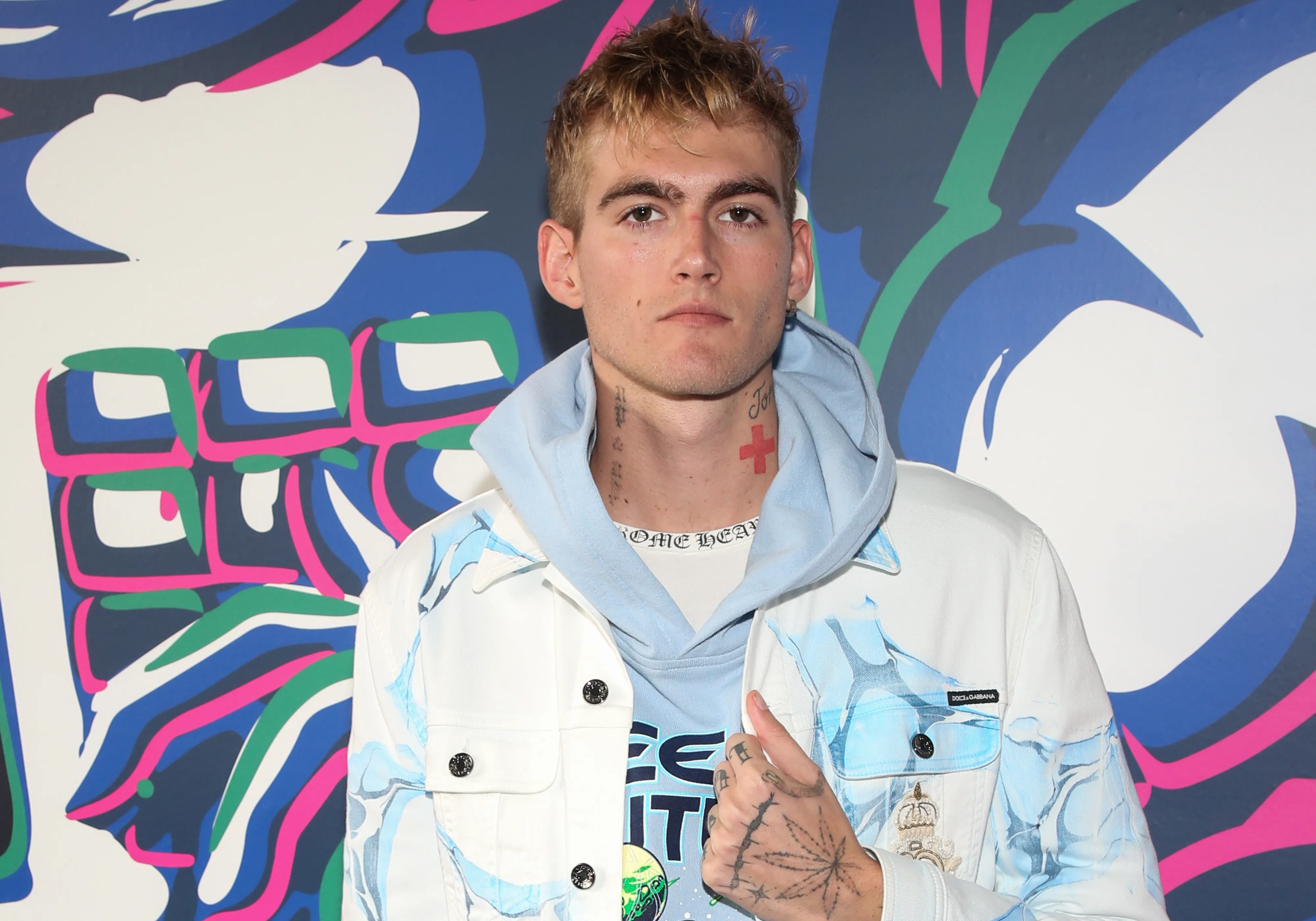 Presley Gerber posing for the camera.
