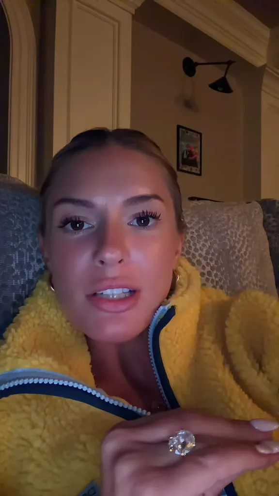 Shelby Haas is pictured in a TikTok video discussing how Grand Theft Auto 6 sex scenes sparked a viral cheating controversy. The controversy centers around the dynamic relationship between the two main protagonists, Jason and Lucia.