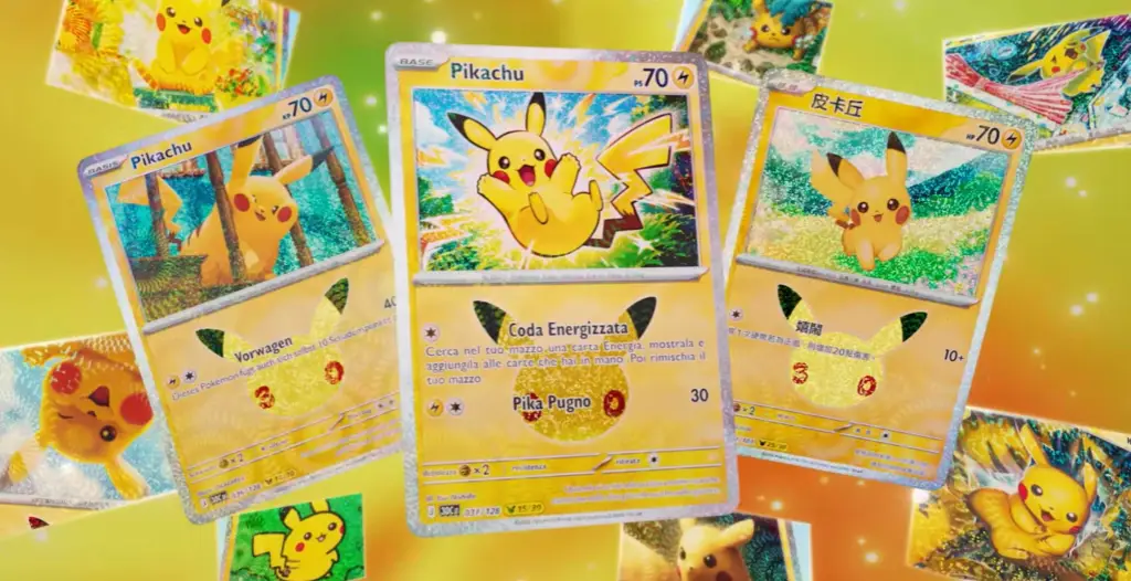 Pikachu Cards Pokemon TCG 30th Celebration Set