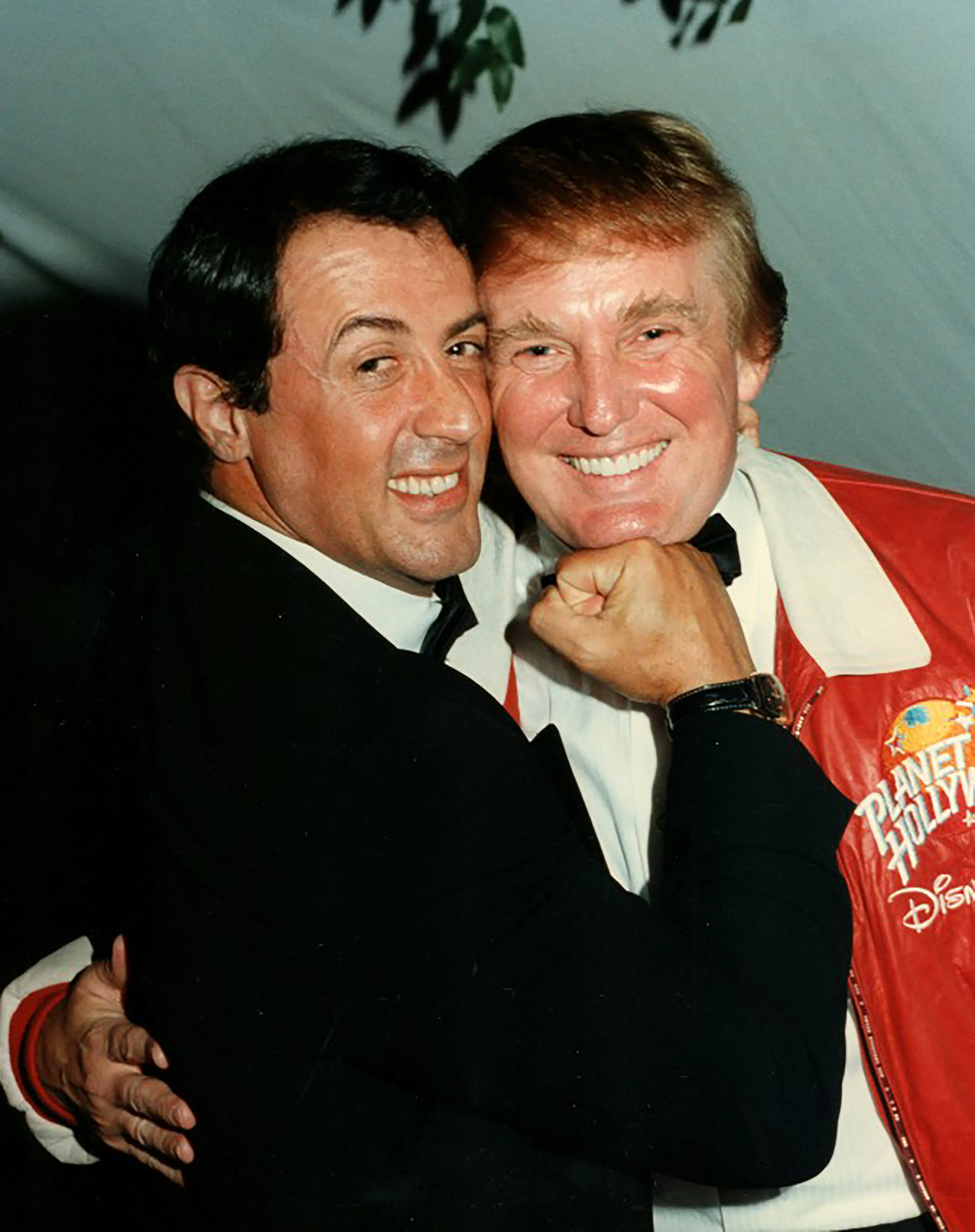 Stallone and President Trump in Palm Beach, Florida, on Feb. 24, 1997.