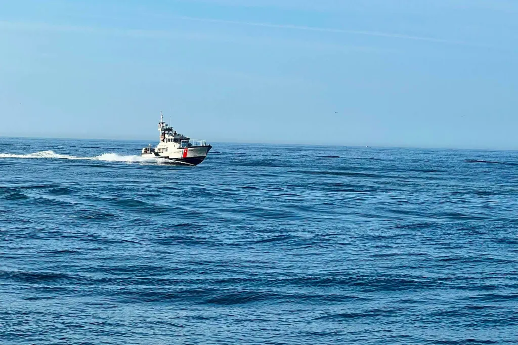 A Boston Whaler boat moving on the open water.