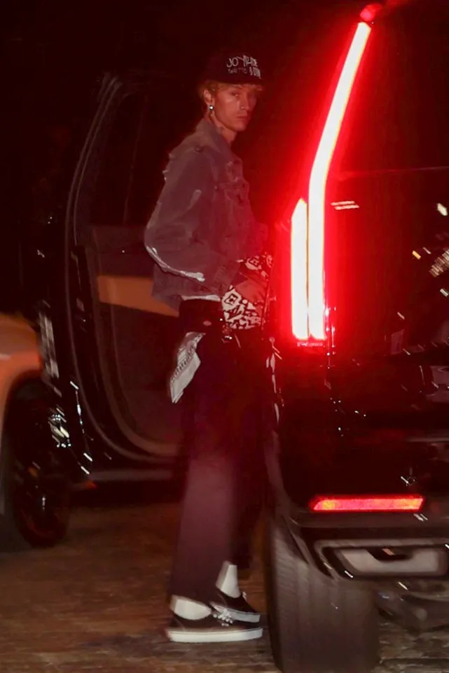 Machine Gun Kelly on a night out in NYC.