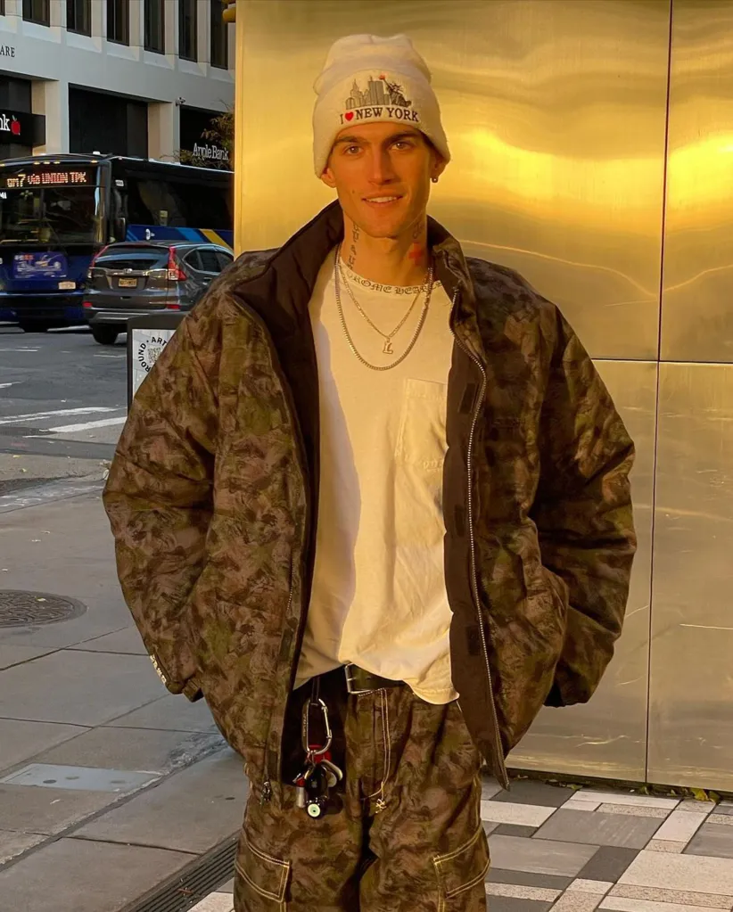 Presley Gerber posing for a photo.