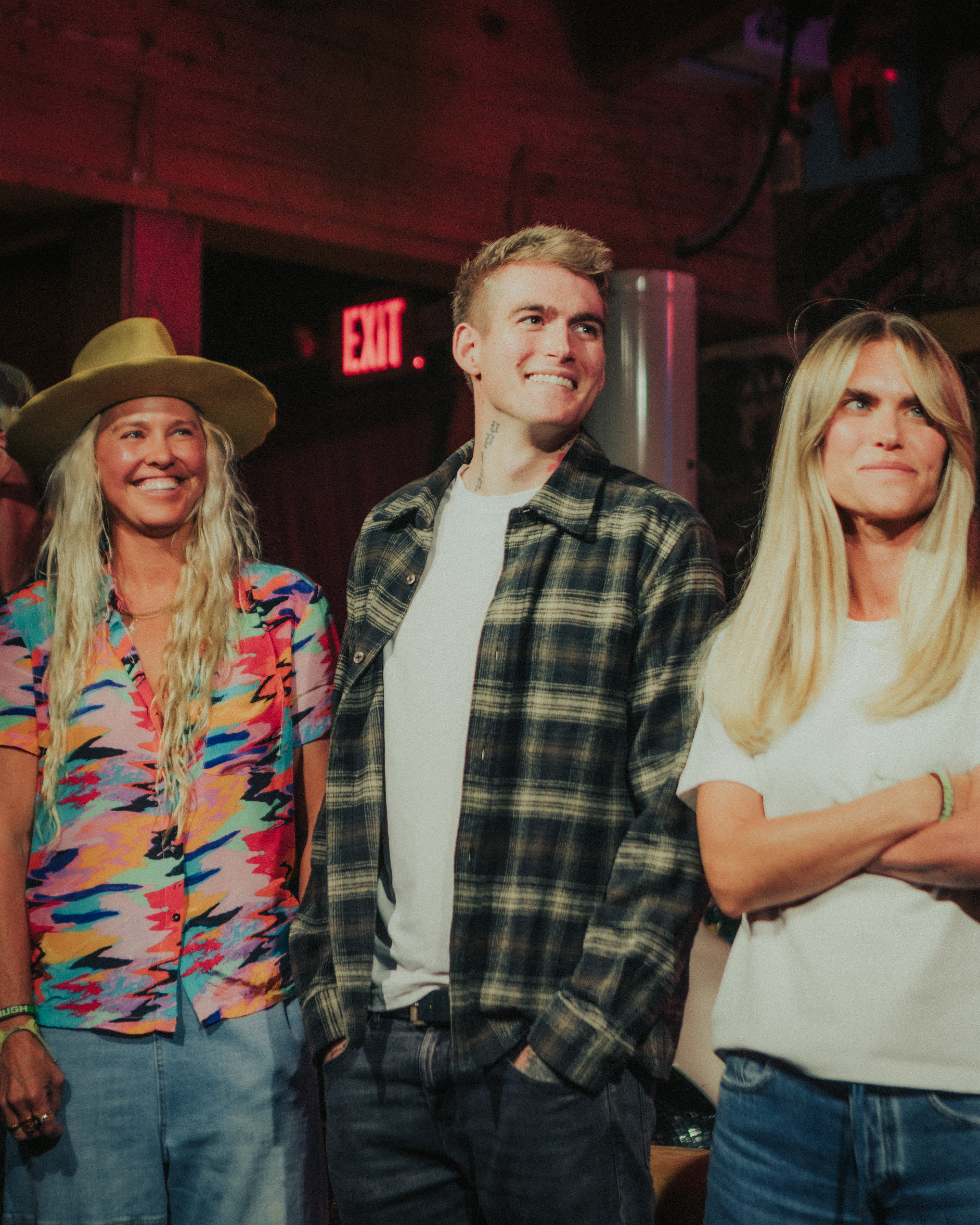 Presley Gerber speaks about his mental health journey on a panel.