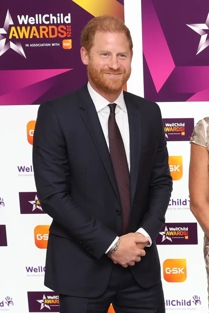 Prince Harry smiling at the WellChild Awards 2026.