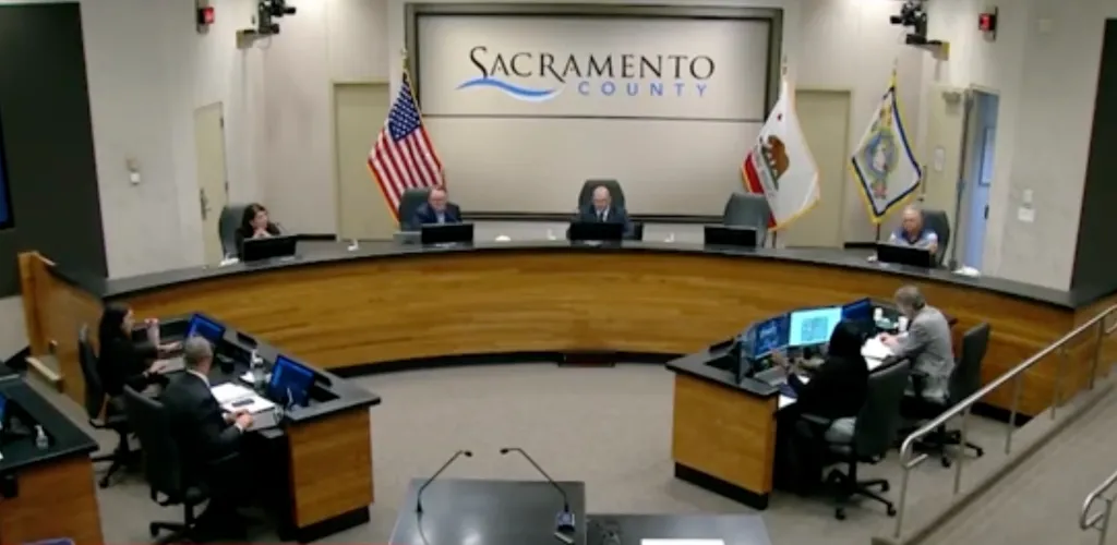 Sacramento County Planning Commission meeting in progress.
