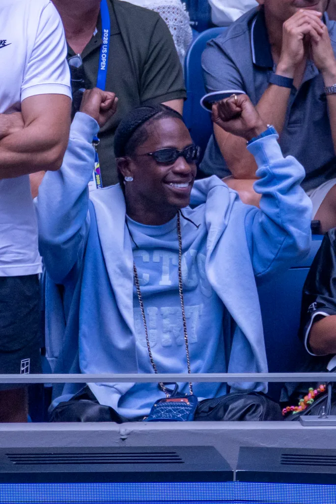 Travis Scott at the 2026 US Open