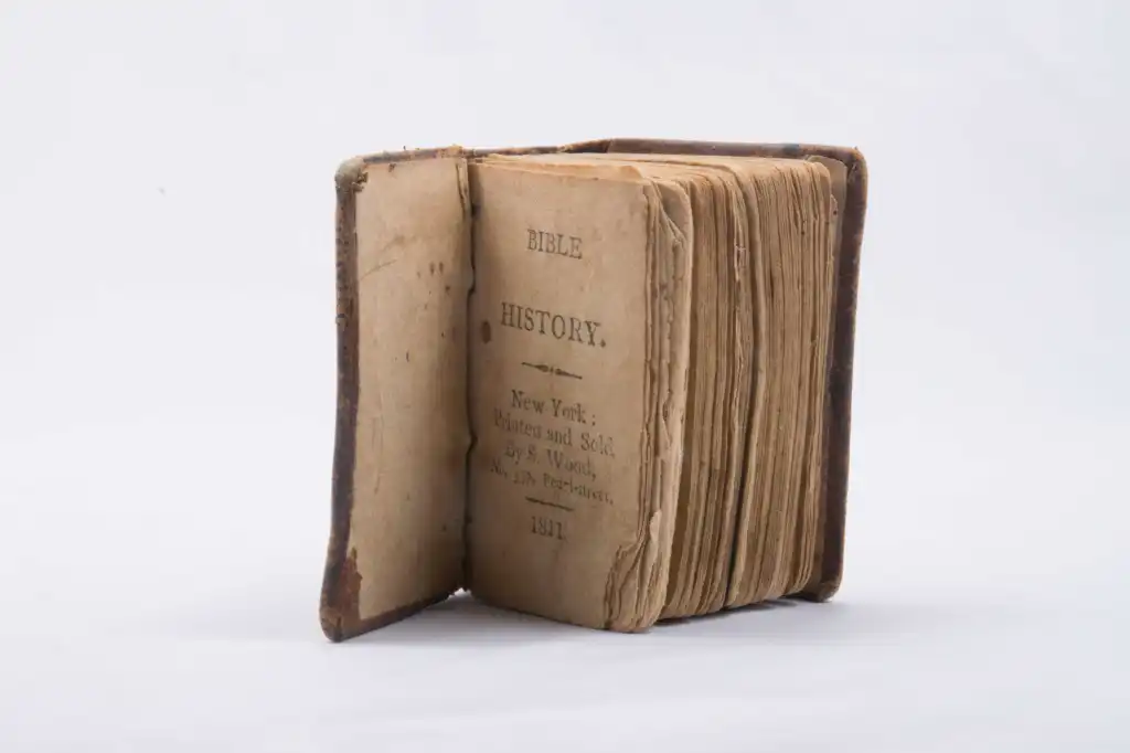 An antique book titled 