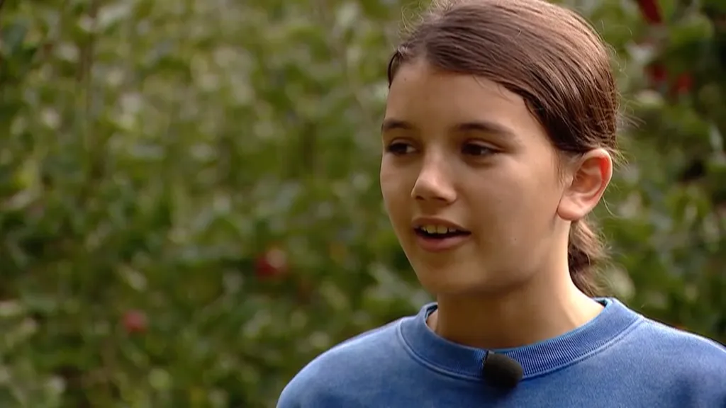 Robin Westgate, 12, after surviving a bear attack in his backyard fruit orchard.