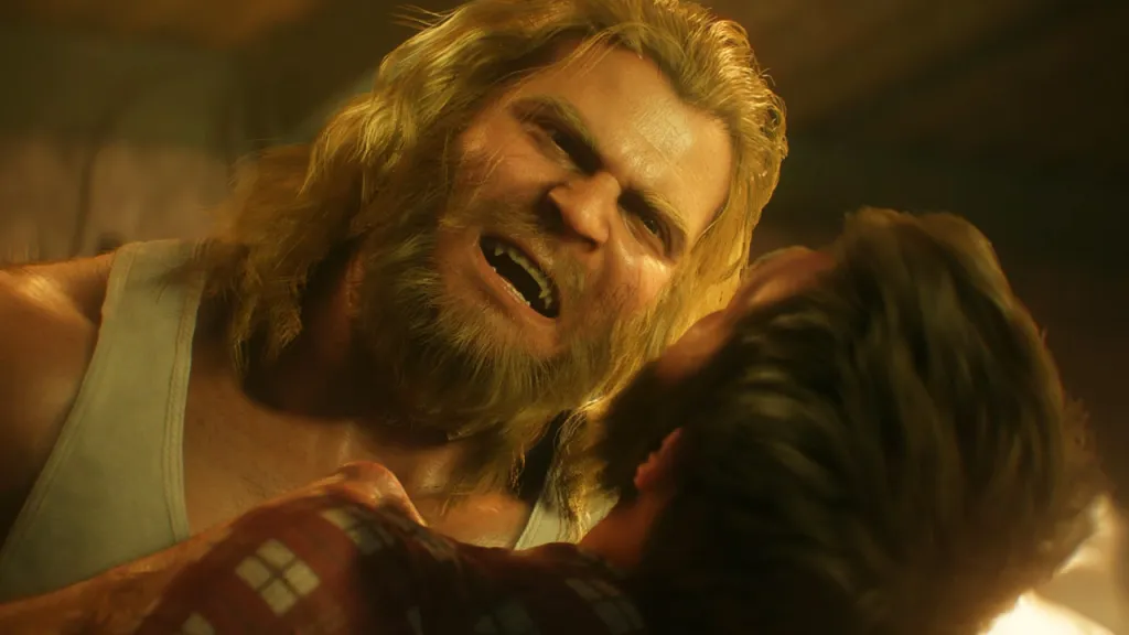 Sabretooth Grabbing Logan Marvel's Wolverine