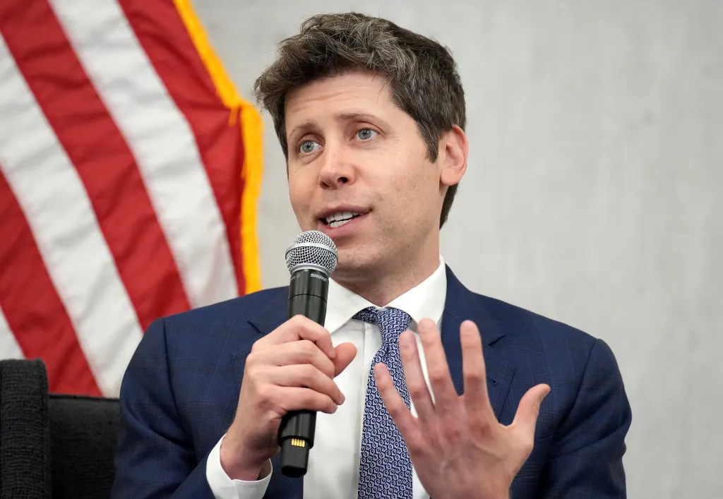 Sam Altman, CEO of OpenAI, speaking at the Integrated Review of the Capital Framework for Large Banks Conference.