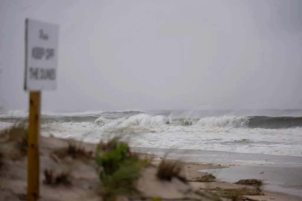 Hazardous water conditions were issued for the popular Fire Island park Saturday afternoon as the storm continued to batter the East Coast Saturday afternoon.