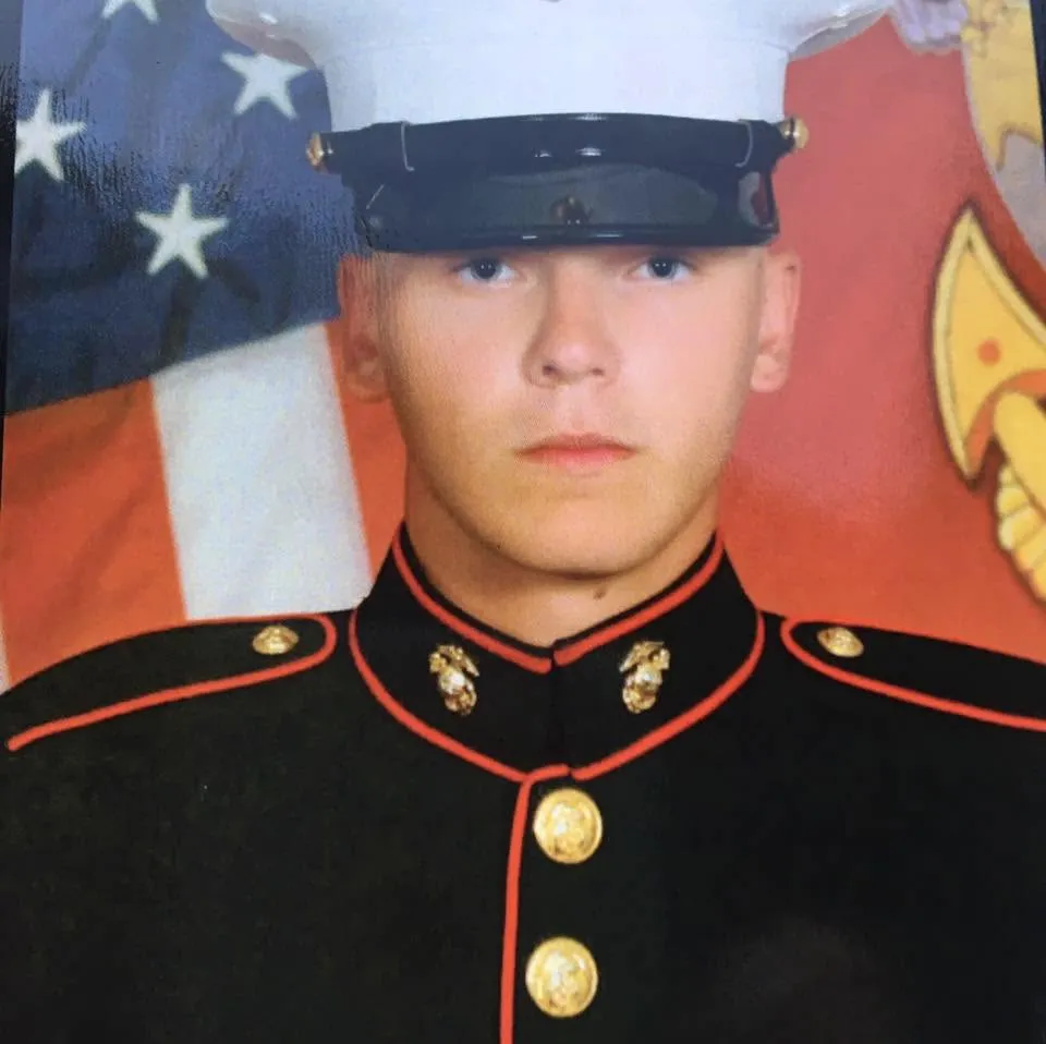 Seth William Baker in a military uniform.