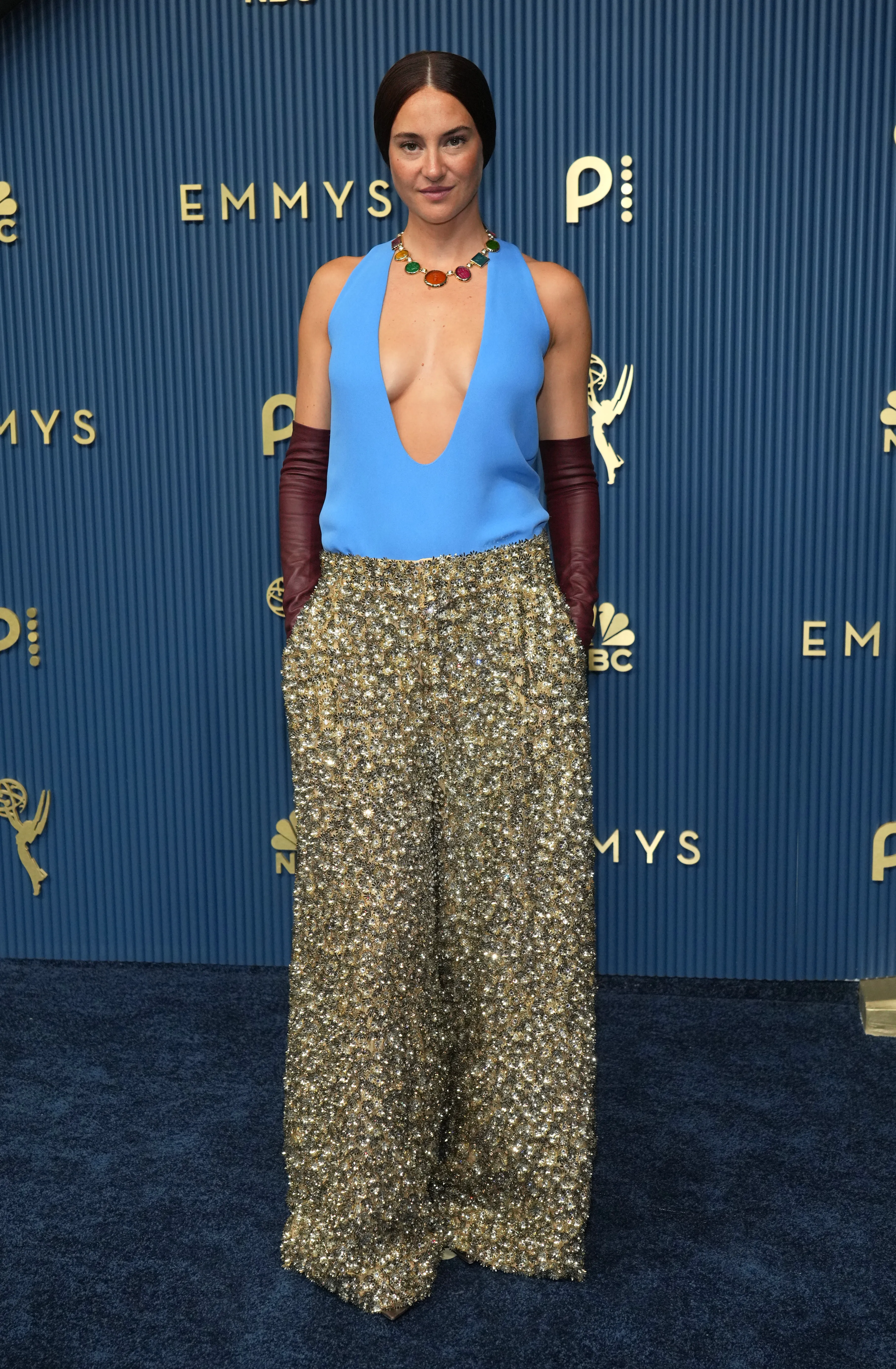 Shailene Woodley on the red carpet at the Television Academy's 78th Emmy Awards.