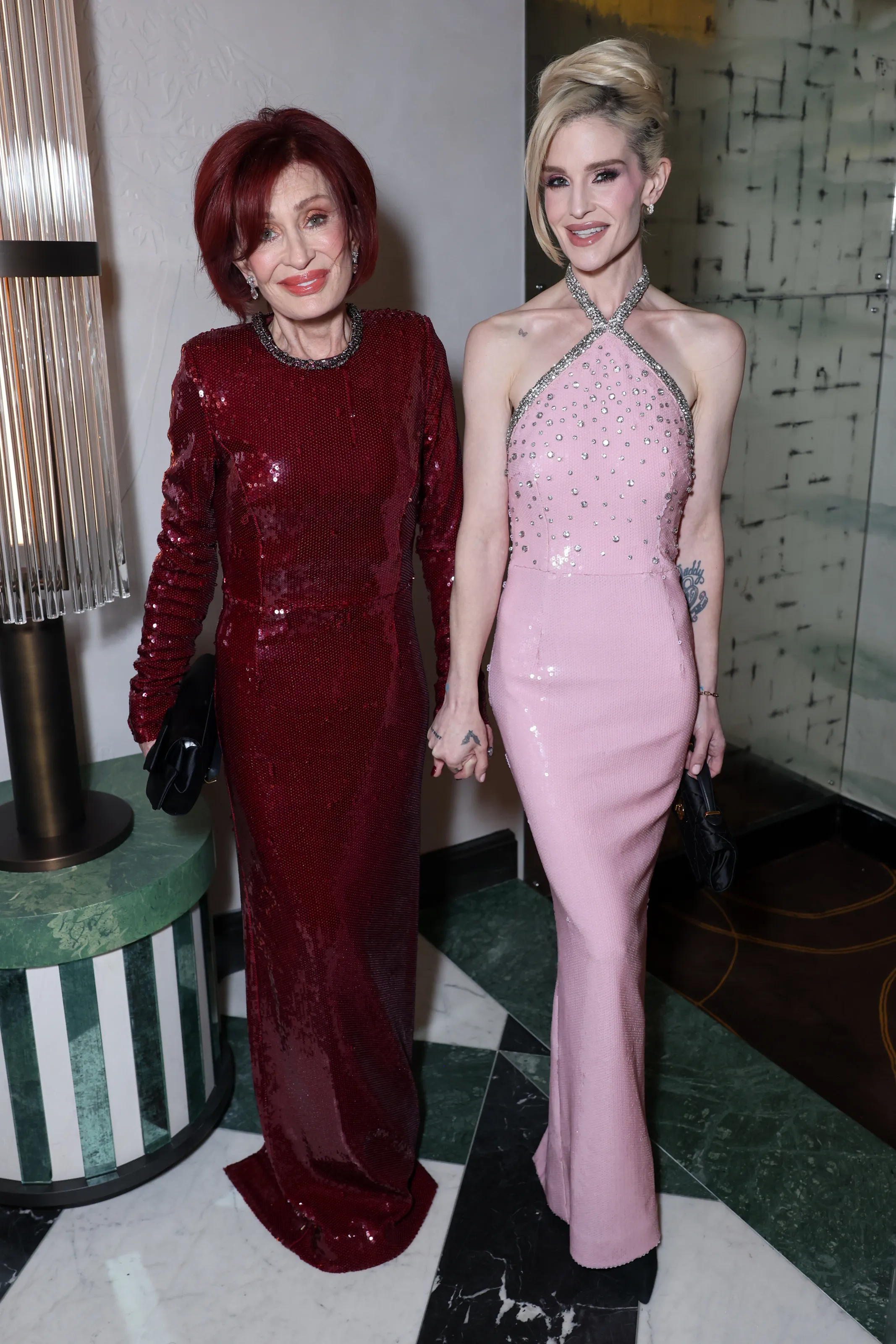 Sharon and Kelly Osbourne in November 2025