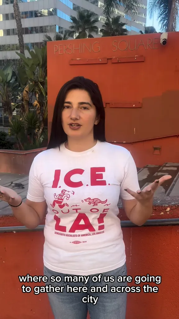 Marissa Roy, wearing a white 