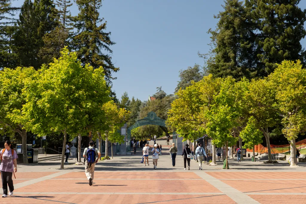 Sproul Plaza at the University of California, Berkeley campus.