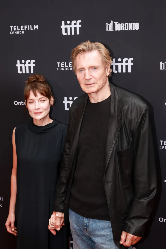 Stella Stocker and Liam Neeson attend the 