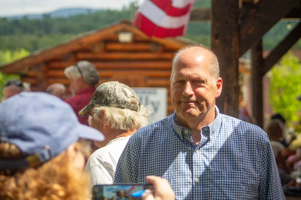 John E. Sununu campaigns for the GOP nomination for his old seat in Berlin, N.H.