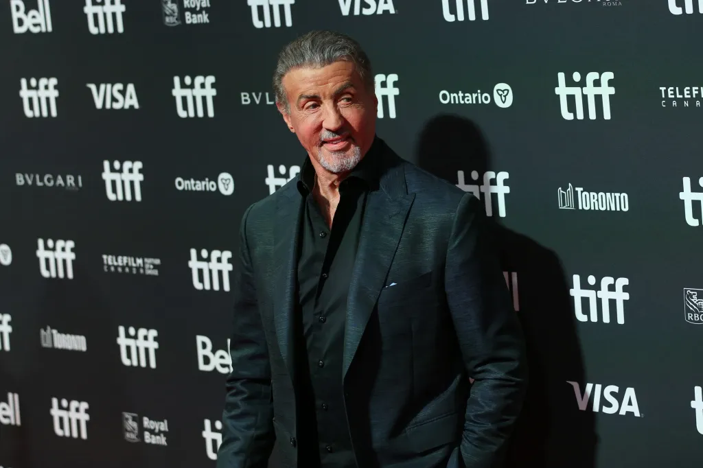 Sylvester Stallone at the 'Sly' premiere during the 2023 Toronto International Film Festival.
