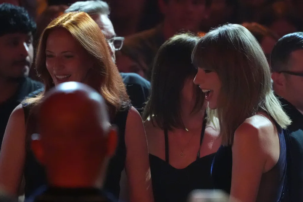 Taylor Swift smiling at the MTV Video Music Awards.