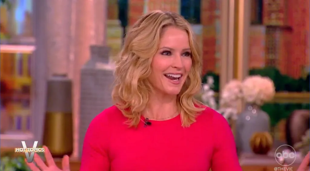 The View co-host Sara Haines speaking.