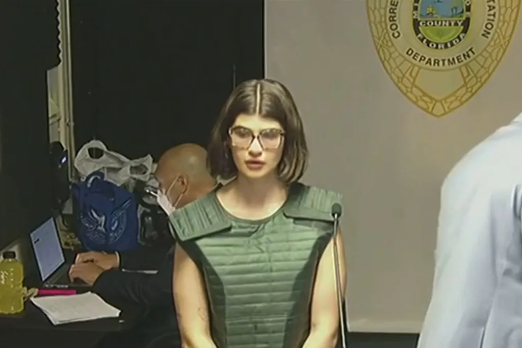 Michelle Luchau-Rebora in a correctional facility.