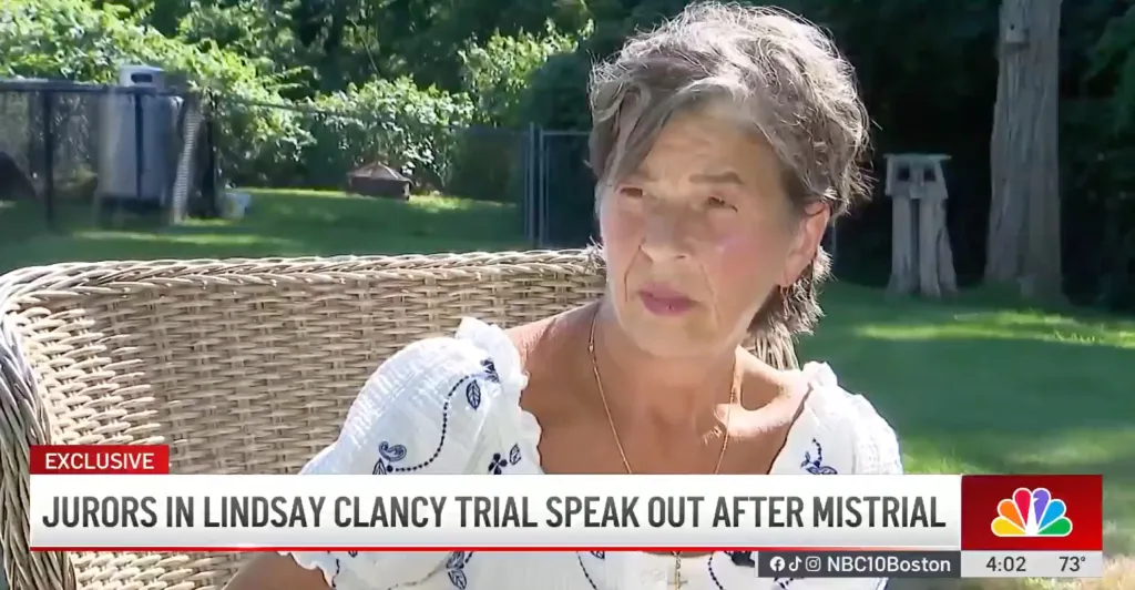 Juror from the Lindsay Clancy murder trial speaking with NBC10 Boston.