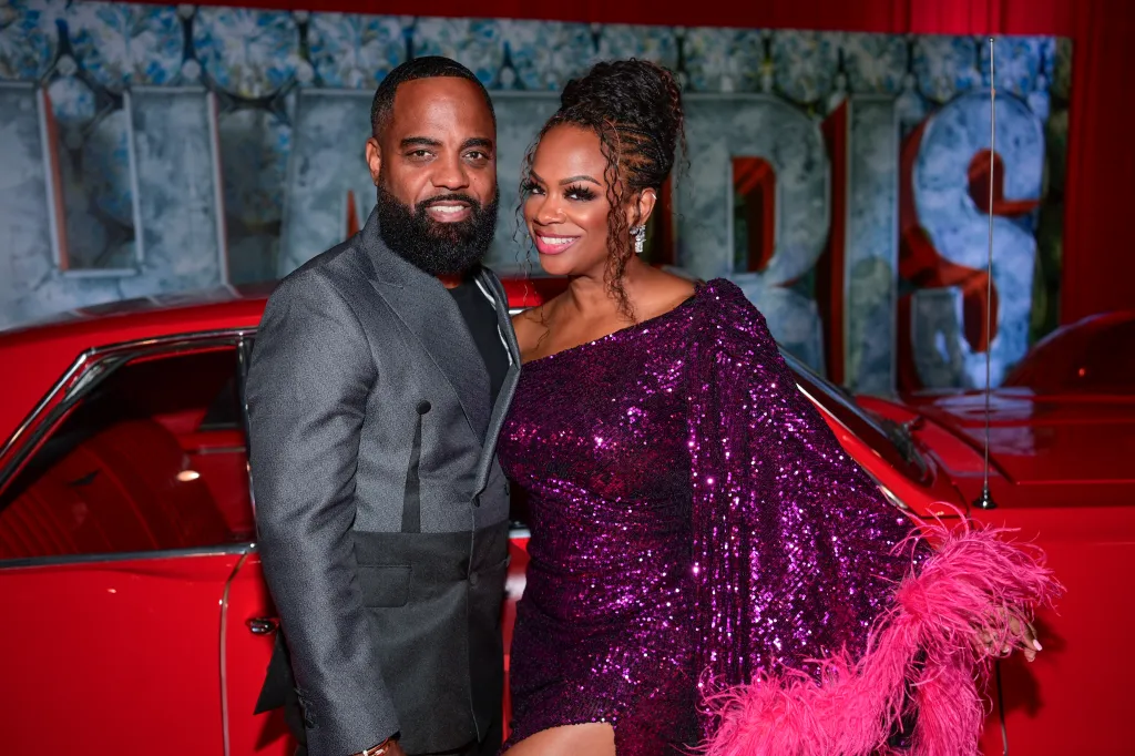 Todd Tucker and Kandi Burruss attend the RED HOT Fifty Birthday Celebration For Tameka 