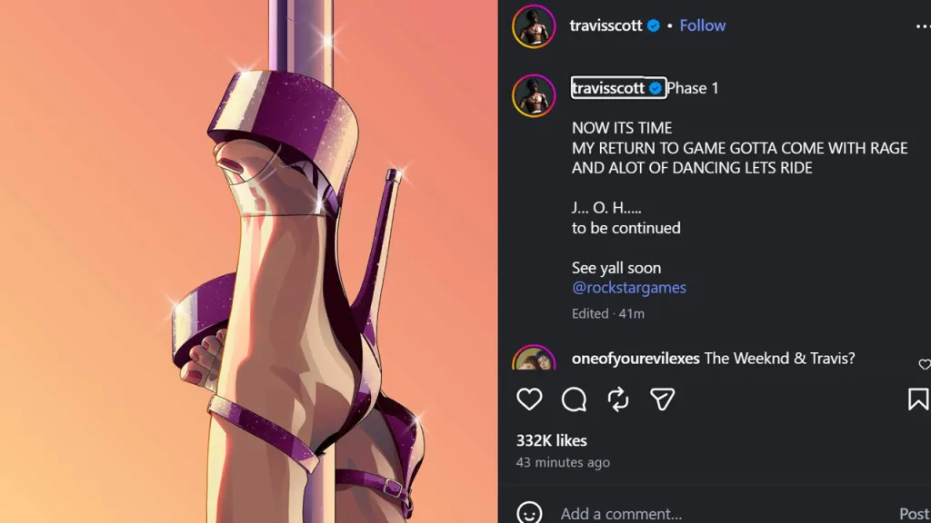 Travis Scott GTA 6 Teaser